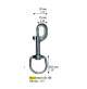 Carabiner Boltsnap 108x28 - Stainless Steel - VR-AMOS108X28 - AZZI SUB 